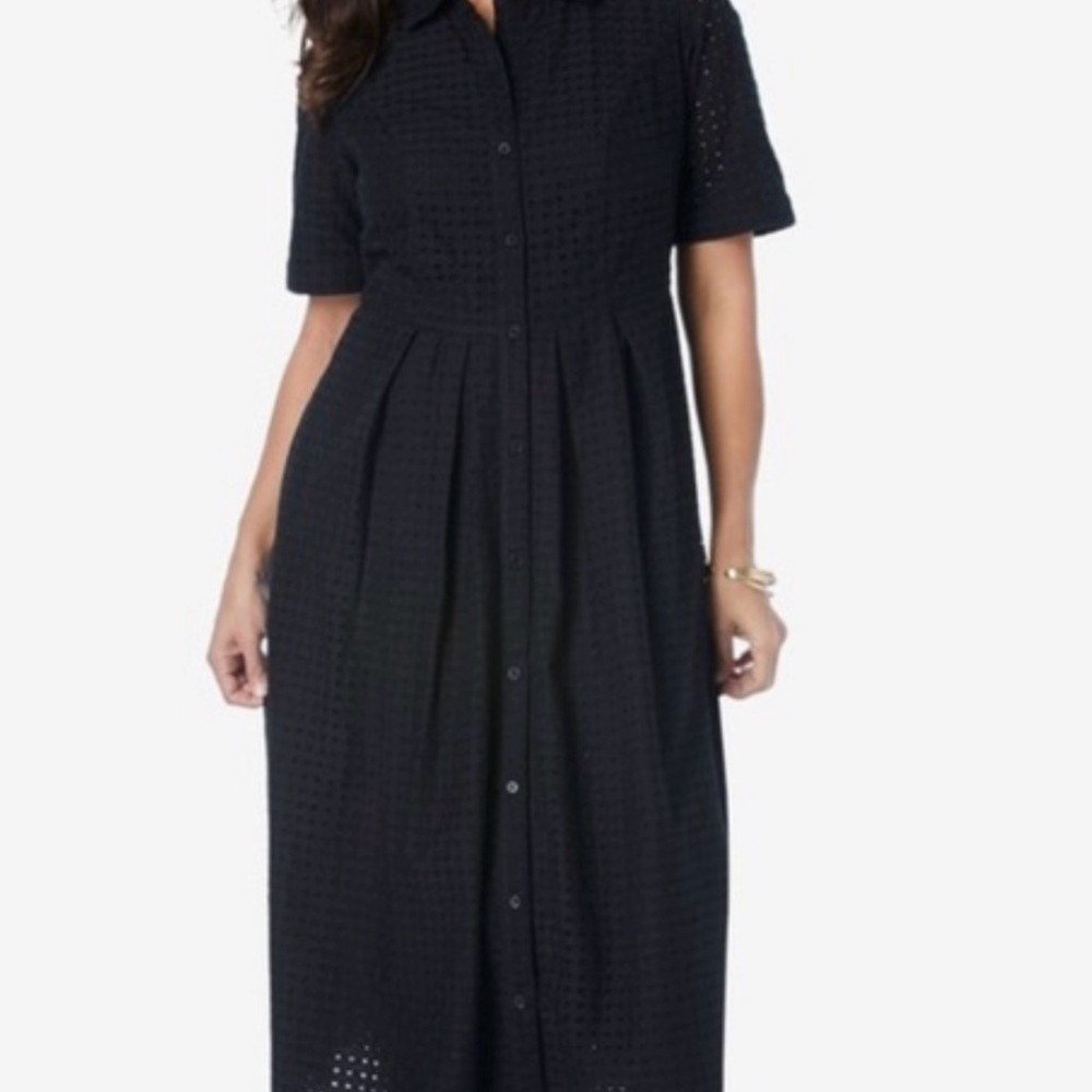 Elegant Black Midi Dress
